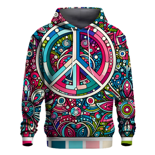 Vibrant Peace Patterns Hoodie