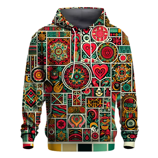 Vibrant Culture Collage Hoodie