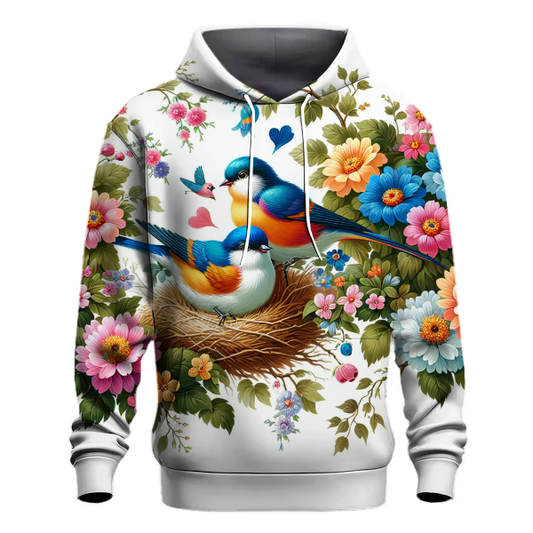 Vibrant Lovebirds Hoodie