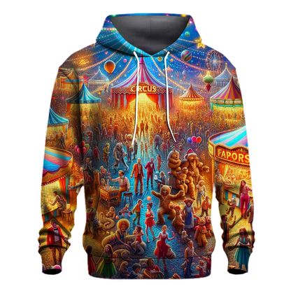 Whimsical Christmas Circus Hoodie