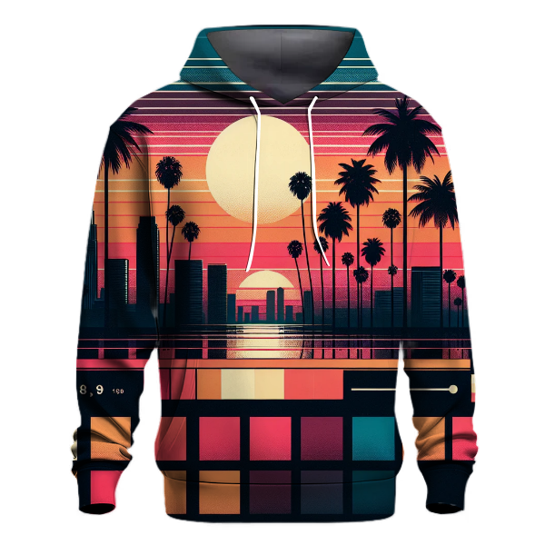 Retro Sunset Skyline Hoodie