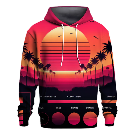 Retro Sunset Grooves Hoodie