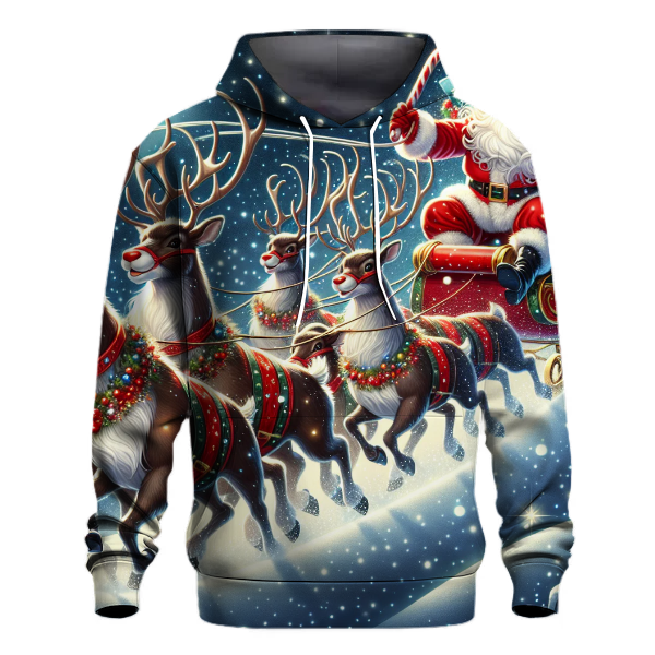 Santa's Reindeer Express Hoodie