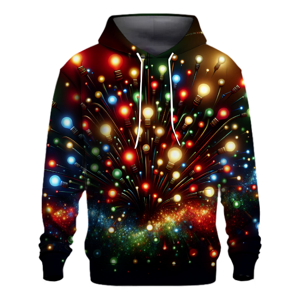 Twinkling Christmas Lights Hoodie