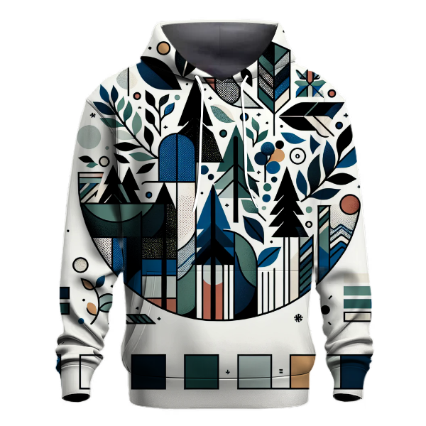 Abstract Forest Mosaics Hoodie