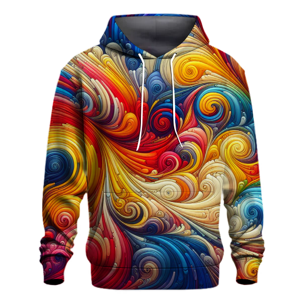 Vivid Rainbow Trails Hoodie