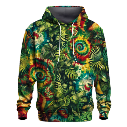 Vibrant Rainforest Tie-dye Hoodie