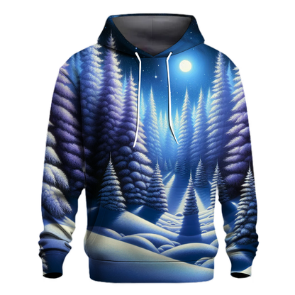 Silent Night Winter Forest Hoodie