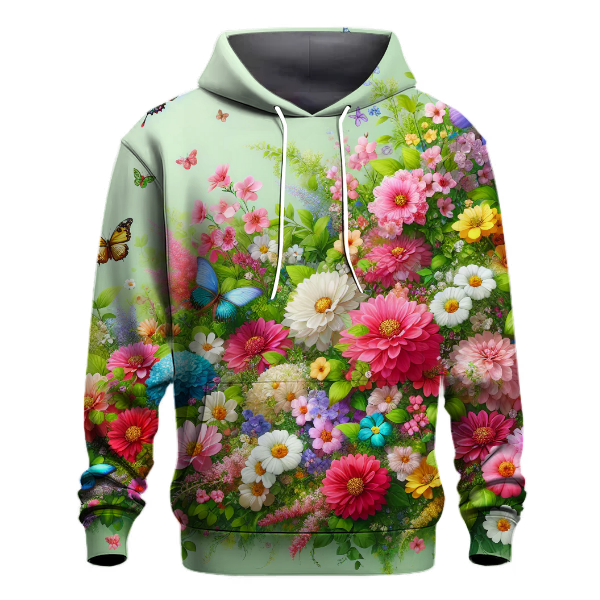 Vibrant Floral Garden Party Hoodie