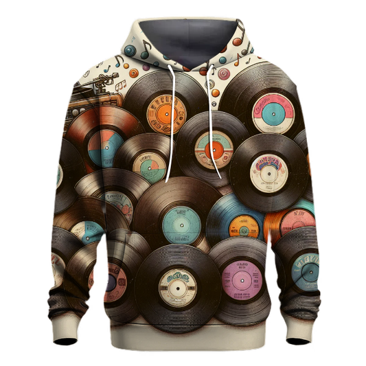 Vinyl Records Nostalgia Hoodie