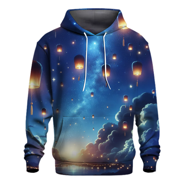 Whimsical Sky Lanterns Hoodie