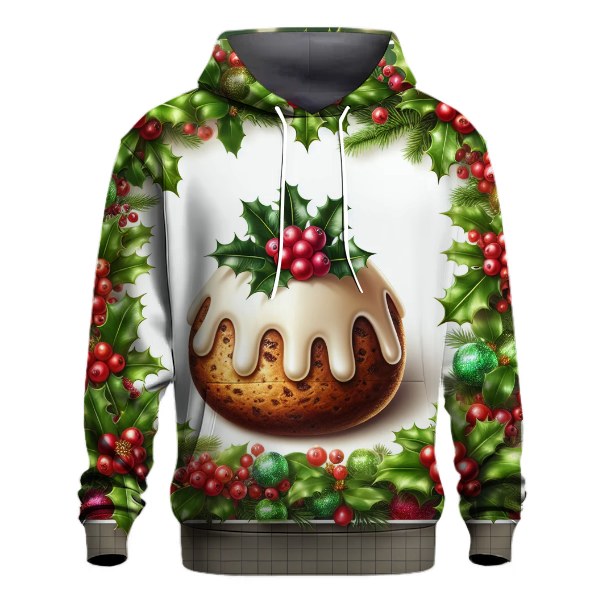 Whimsical Christmas Pudding Hoodie