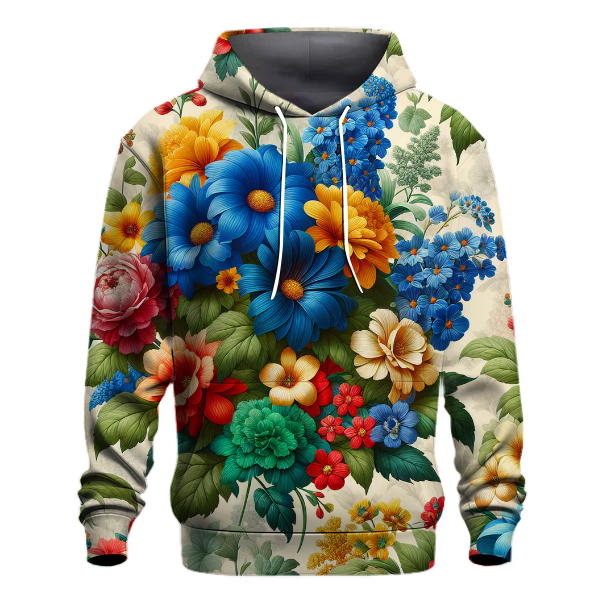 Vibrant Botanical Fantasy Hoodie