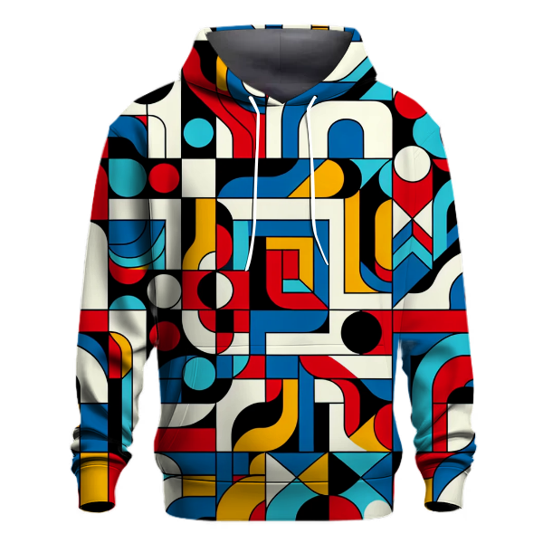 Abstract 70s Geometric Hoodie