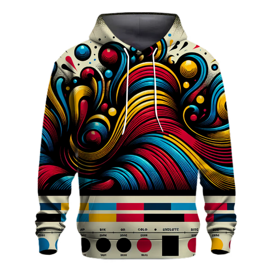 Vibrant Music Waves Hoodie