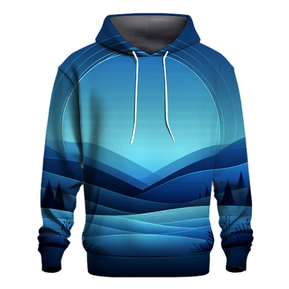 Dusk Blue Ombre Hoodie Hoodies Fashion