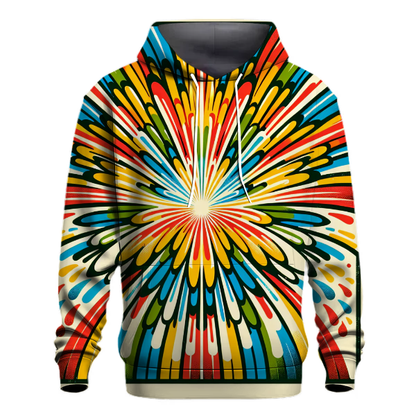 Vintage Rainbow Burst Hoodie