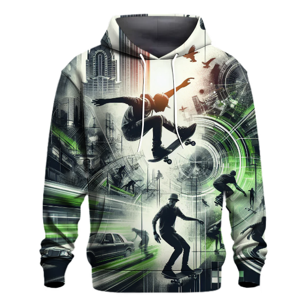 Skateboarding City Streets Hoodie