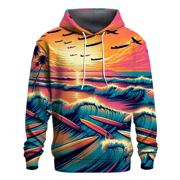 Retro Surf Scene Hoodie