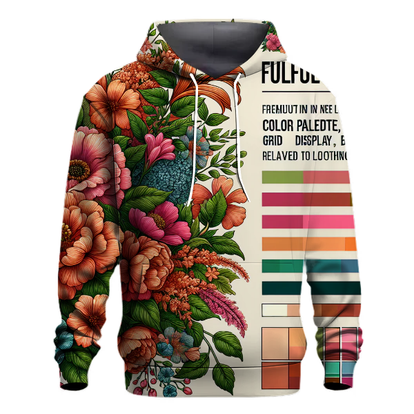 Vibrant Floral Harmony Hoodie