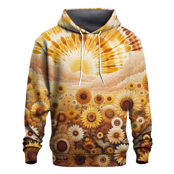 Vintage Sunflower Delight Hoodie