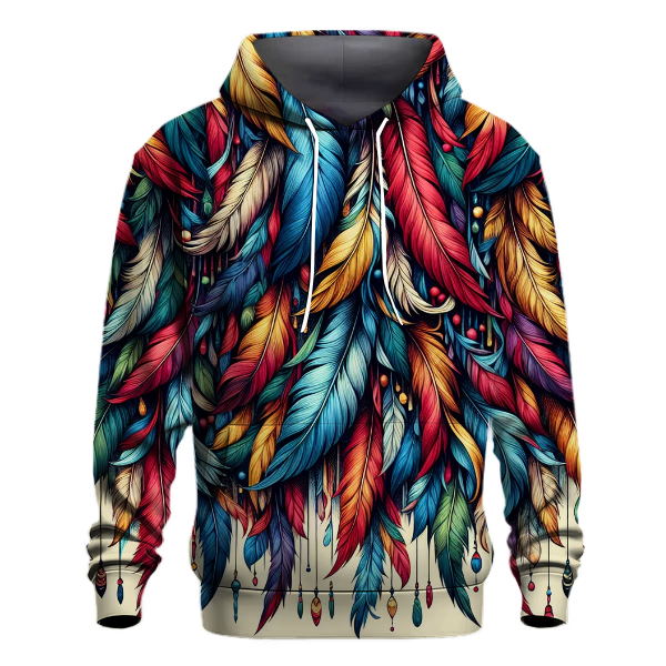 Vibrant Feathers Hoodie