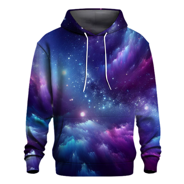 Vibrant Cosmic Swirls Hoodie