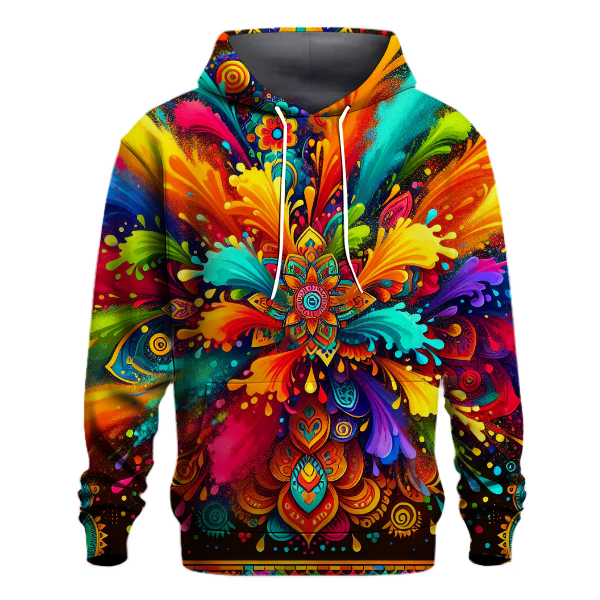 Vibrant Festival of Colors Hoodie