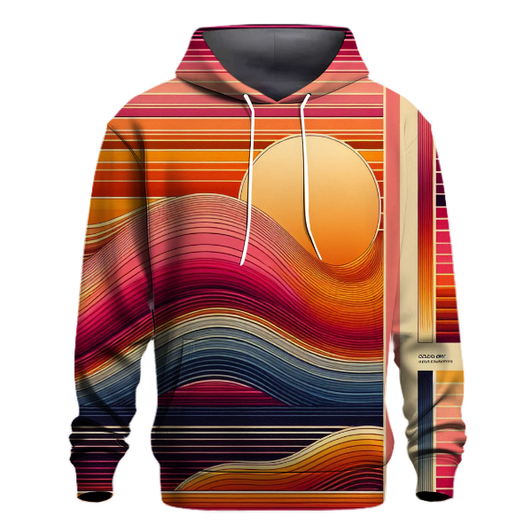 Sunset Stripes Illusion Hoodie