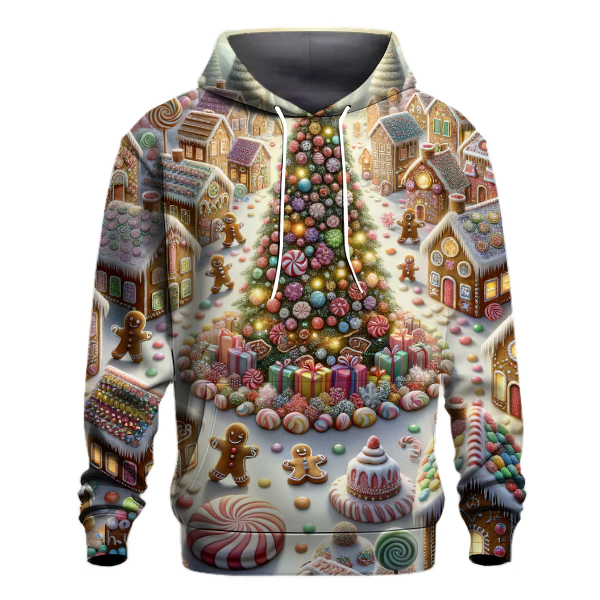 Whimsical Gingerbread Christmas Hoodie