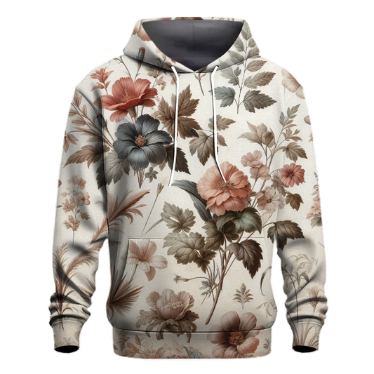 Timeless Vintage Botanical Hoodie