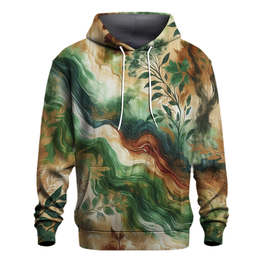 Whimsical Woods Tie-dye Design Hoodie