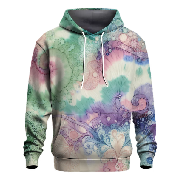 Whimsical Fairy Garden Tie-dye Hoodie