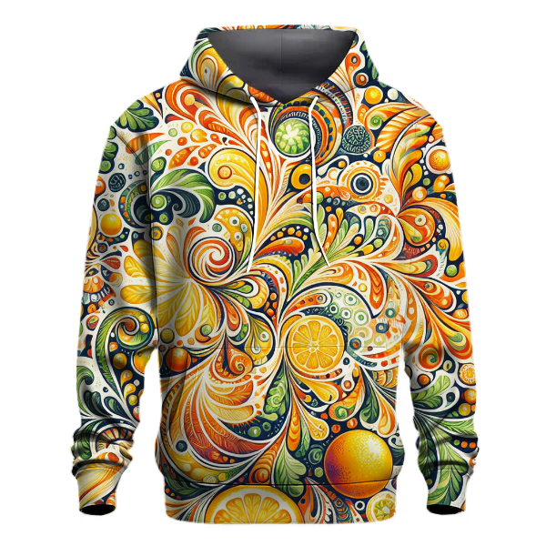 Vivid Citrus Tie-Dye Hoodie