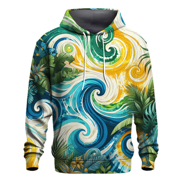 Vibrant Oasis Tie-dye Design Hoodie