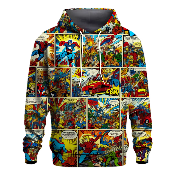 Vintage Comic Book Adventure Hoodie