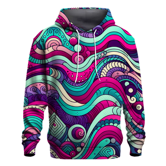 Wavy Geometric Fiesta Hoodie