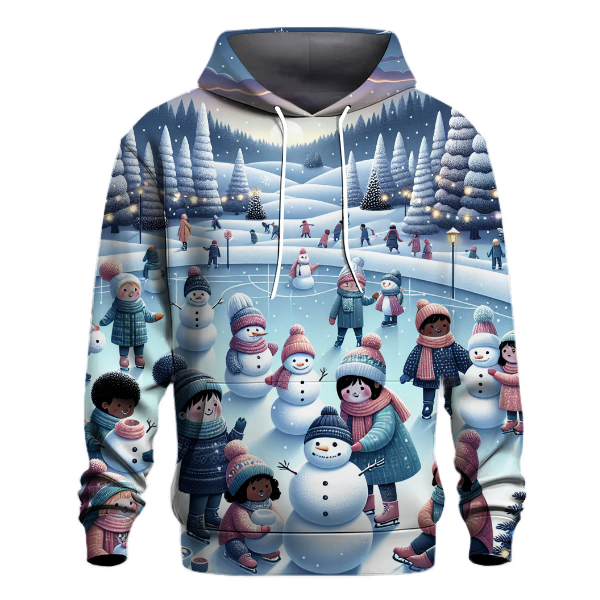 Whimsical Winter Wonderland Scene Hoodie