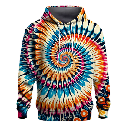 Vibrant Tie-Dye Spiral Hoodie