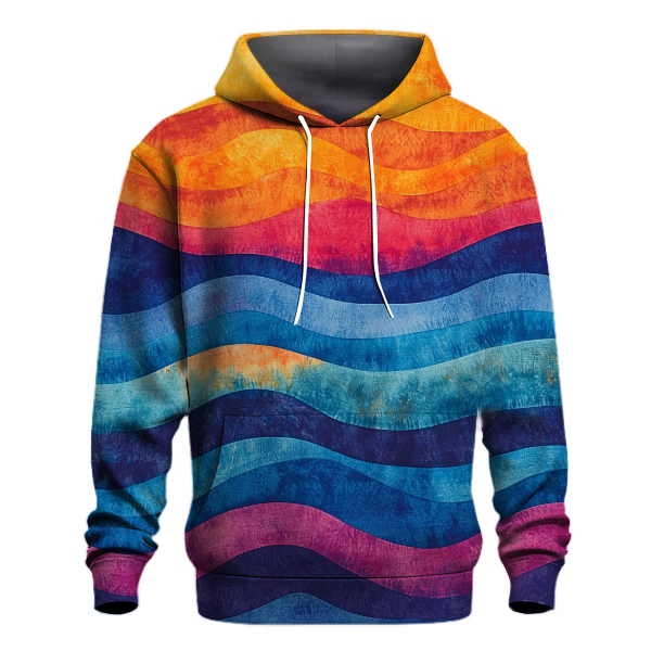 Funky Tie-Dye Waves Hoodie