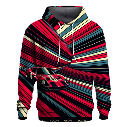 Vintage Racing Stripes Hoodie