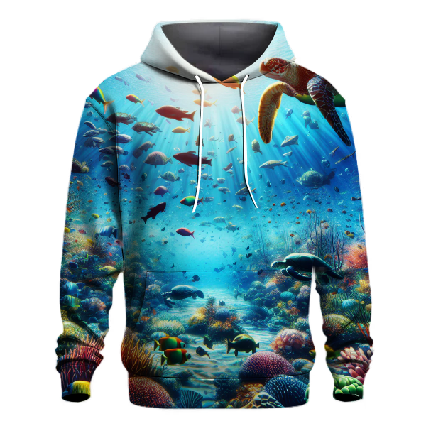 Underwater Wonders and Marine Life Hoodie