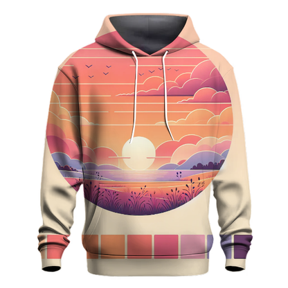 Vintage Sunset Chill Hoodie