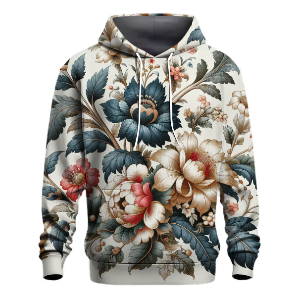 Vintage Botanical Bloom Hoodie