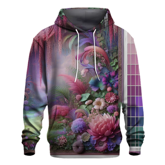 Whimsical Fantasy Floral Hoodie