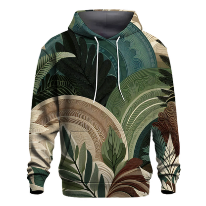 Forest Ferns Design Hoodie