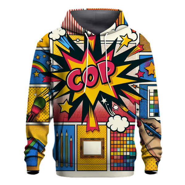 Vibrant Pop Art Style Hoodie