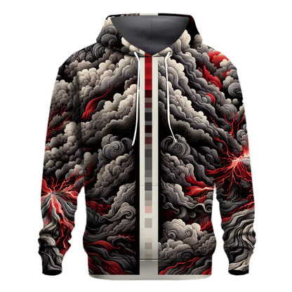 Volcanic Ash Burst Tie-Dye Hoodie