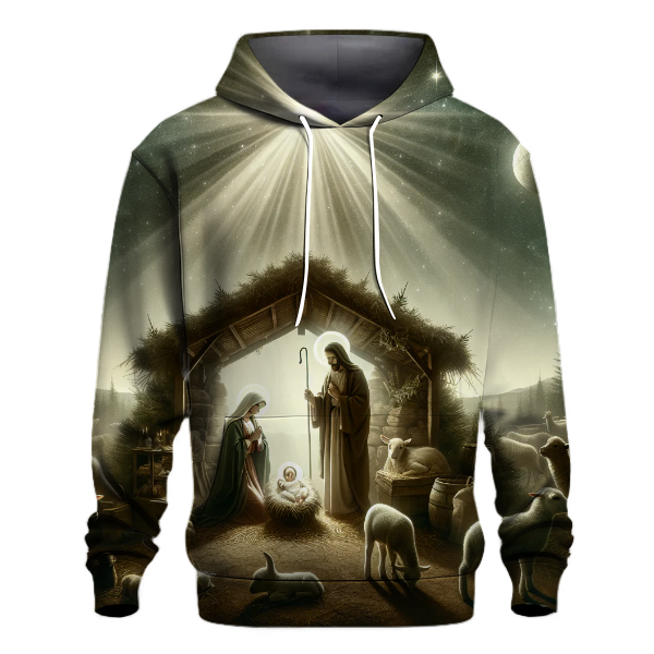 Starry Christmas Nativity Hoodie