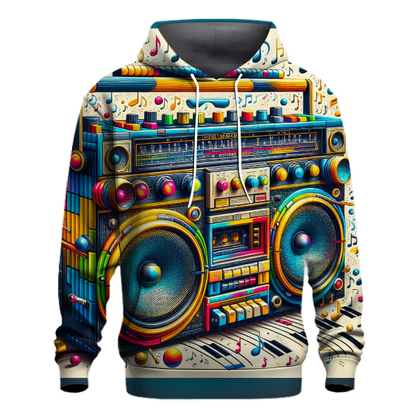 Vintage Boombox Style Hoodie